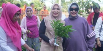 Indira Yusuf Ismail Sambut PJ Ketua TP PKK Provinsi Sulsel Kunjungi Lorong PKK Makassar - Utama