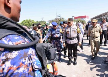 Danny Pomanto, Kapolda Sulsel dan Pj Gubernur Kompak Gelar Pasukan Mantap Brata Menuju Pemilu Damai