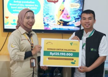 Pelanggan Browcyl Makassar Menyumbang Ratusan Juta Untuk Palestina