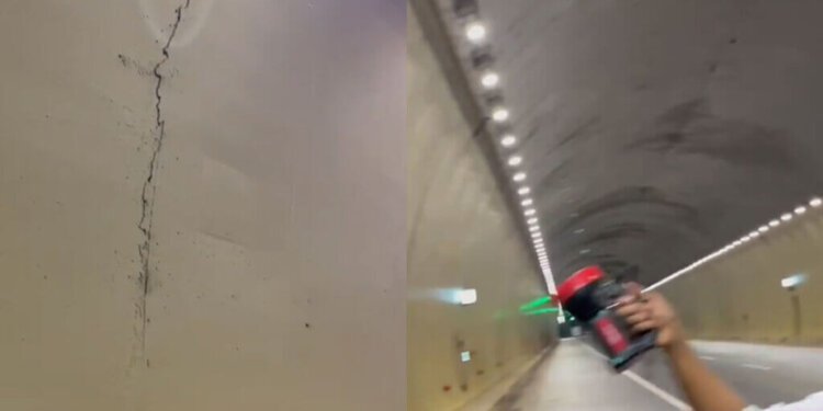 Dampak Gempa Darat di Sumedang, Dinding “Cisumdawu Twin Tunel” Retak