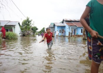 Banjir Rokan Hilir Surut, 1.358 KK Masih Mengungsi