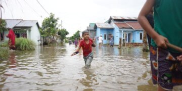 Banjir Rokan Hilir Surut, 1.358 KK Masih Mengungsi