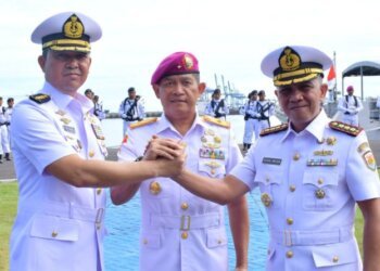 PJ Sekda Makassar Hadiri Sertijab Komandan Lantamal VI Makassar