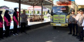 Polres Jeneponto Berangkatkan Bantuan Kemanusiaan ke Wajo, Sidrap, Luwu dan Toraja