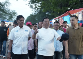 PJ Sekda Dampingi PJ Gubernur Tinjau Lahan Lokasi Pembangunan Stadion di Gor Sudiang