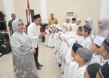 Ketua TP PKK Kota Makassar Beri Semangat Kafilah Festival Anak Sholeh