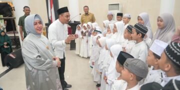 Ketua TP PKK Kota Makassar Beri Semangat Kafilah Festival Anak Sholeh
