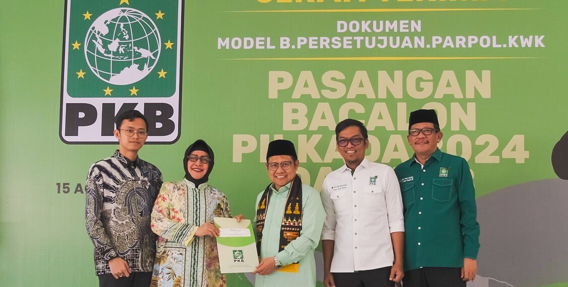 Terima Rekomendasi PKB, Pasangan Inimi Siap Bertarung di Pilwalkot Makassar 2024