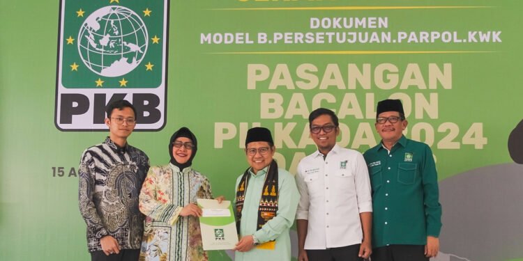 Terima Rekomendasi PKB, Pasangan Inimi Siap Bertarung di Pilwalkot Makassar 2024