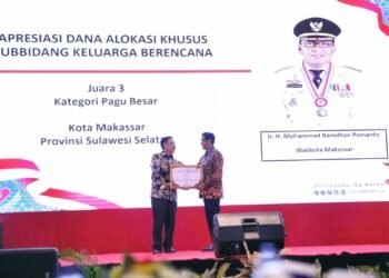 Realisasi Dana BOKB Masuk Kategori Tinggi, Makassar Diganjar Penghargaan dari BKKBN