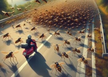 Wartakita A Swarm Of Vespa Wasps Chasing