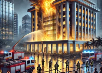 Ilustrasi Ai Kebakaran Gedung Atr Bpn