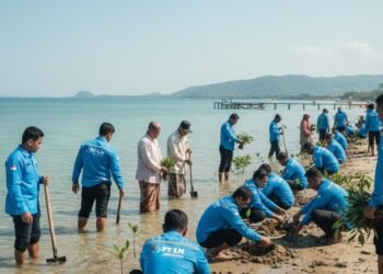 PLN Tanam Ribuan Pohon di Pesisir Jeneponto, Lindungi Warga dari Abrasi