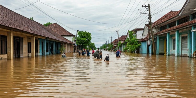 Sungai Plumbon Jebol, 800 KK Semarang Terendam Banjir - Utama