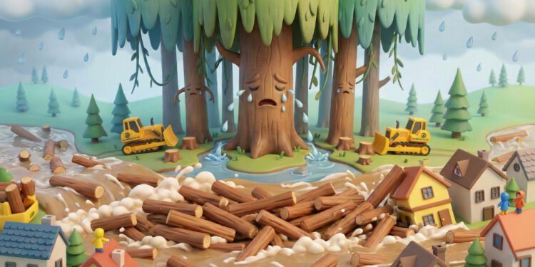 Investigasi Lingkungan Banjir Kayu Gelondongan Sumatera 2025: Bukti Nyata Kegagalan Mengelola Hutan