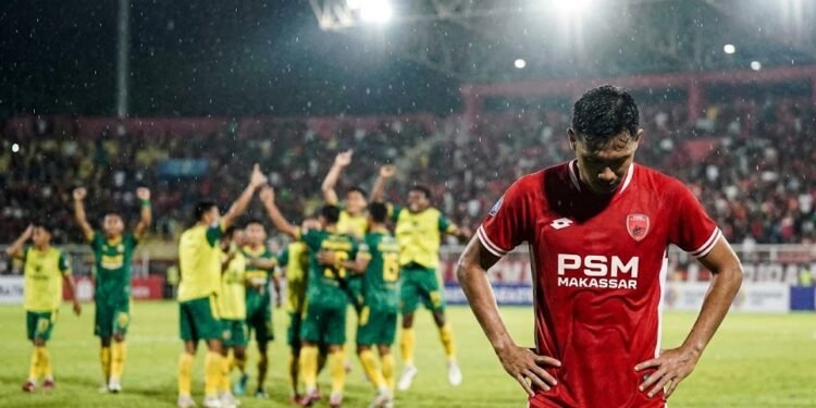 Juku Eja Tumbang di Kandang: PSM Makassar 0-1 Malut United, David da Silva Jadi Mimpi Buruk - Utama