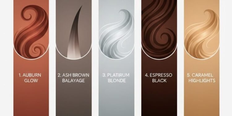 Ash Blonde, Ash Brown, Auburn, dan Lainnya untuk Tampilan Percaya Diri - Utama