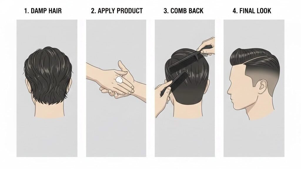Bro, Tahun Baru Mau Rambut Slick Back Tapi Nggak Lepek? Ini Caranya! - ilustrasi 1