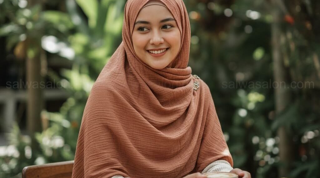 4 Tutorial Pashmina Crinkle: Anti Tembem & Tanpa Jarum!