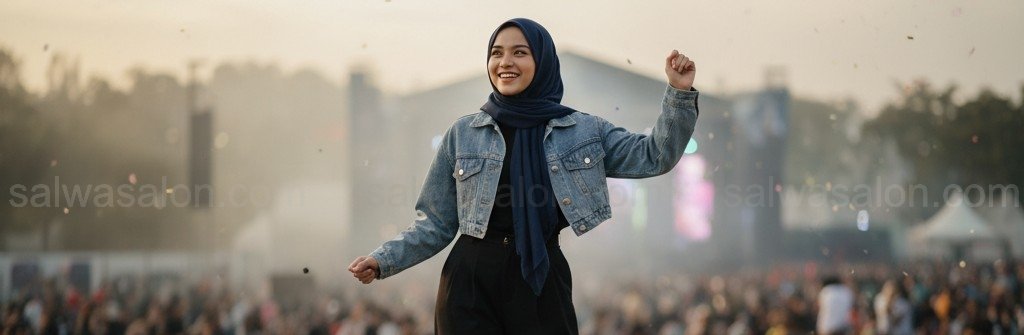 7 Ide OOTD Konser Hijab Anti Gerah & Pegal! Dijamin Stylish Tanpa Ribet (Siap Joget Sampai Pagi!) 7 Ide OOTD Konser Hijab Anti Gerah 2 cr1 tn1