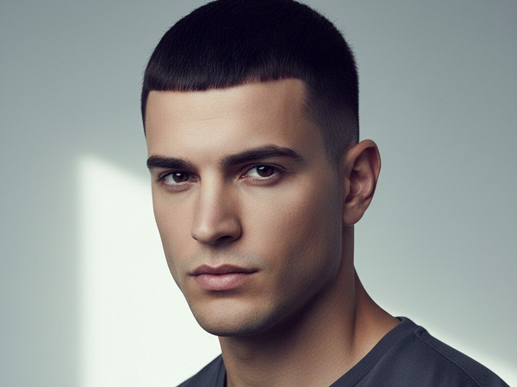 Ide Potongan Rambut Pria dengan Aksen Line 4 cr