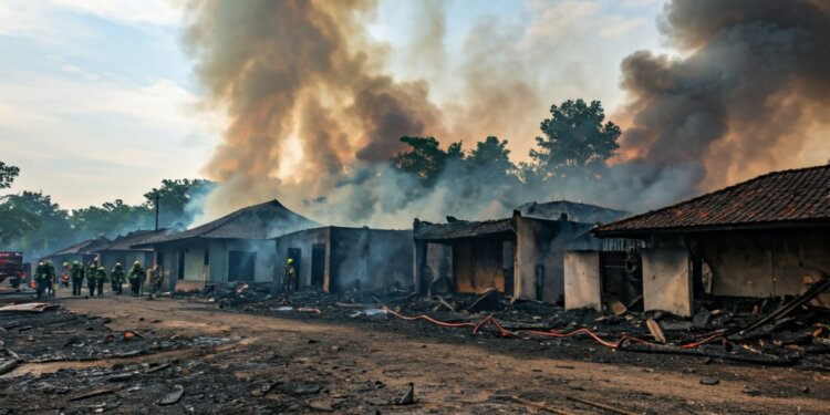 Kebakaran Hebat Somba Opu Makassar: 5 Rumah Hangus, Api Diduga Berasal dari Proyek Rehabilitasi Rumah Kayu - Featured