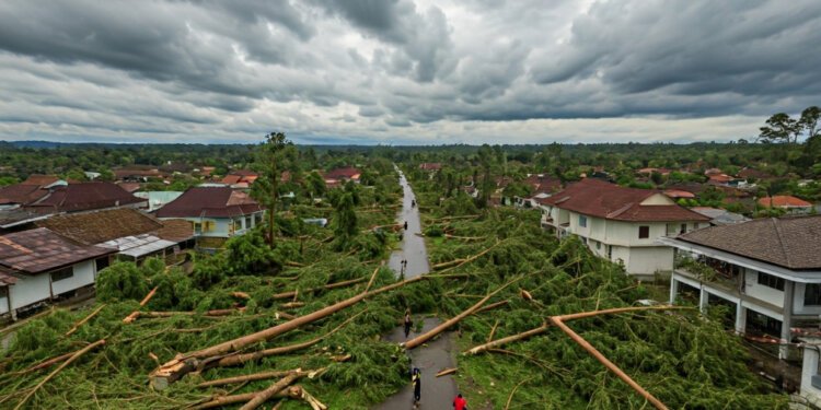 Cuaca Ekstrem Landa Maros: 24 Pohon Tumbang, 12 Rumah Rusak, Listrik Padam, BPBD Respons Cepat - Featured