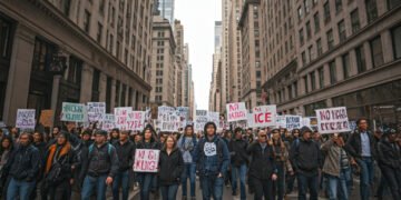 Ribuan Warga New York Berdemo: ‘Tidak Ada ICE!’, Protes Kebijakan Trump Terkait Venezuela