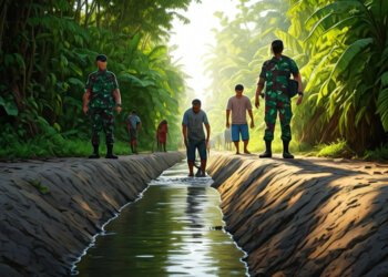 Sinergi TNI-Warga Gowa: Tata Saluran Air untuk Cegah Banjir Musim Hujan
