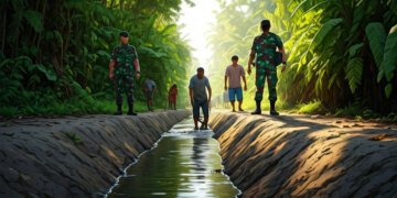 Sinergi TNI-Warga Gowa: Tata Saluran Air untuk Cegah Banjir Musim Hujan