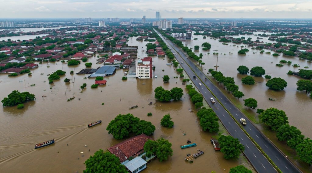 Banjir Jakarta Meluas: 132 RT dan 22 Ruas Jalan Terendam Air Hingga 1,5 Meter