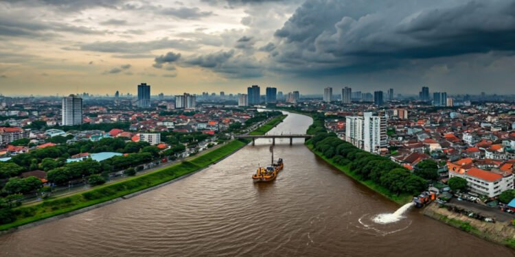 Jakarta Waspada Banjir: 112 Pompa Mobile Disebar, Pengerukan Sungai Digencarkan - Featured