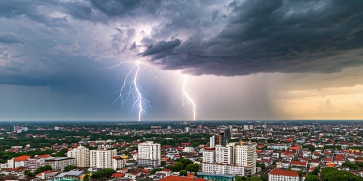 BMKG Peringatkan Potensi Hujan Petir di Sejumlah Wilayah Indonesia, Waspadai Cuaca Ekstrem - Featured