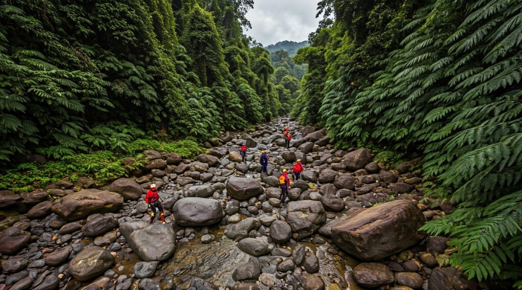 Jasad Pendaki yang Hilang 14 Hari di Gunung Lawu Ditemukan di Aliran Sungai Ekstrem
