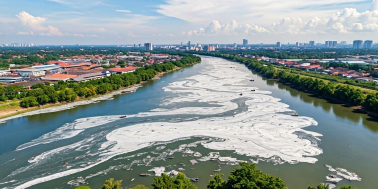 Racun Pestisida Cemari Sungai Cisadane: Meluas 22,5 Km, Air PDAM Berbau Minyak - Featured