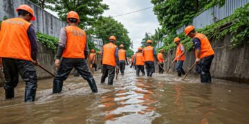 Respons Cepat Atasi Banjir Makassar: 40 Personel Satgas Drainase Turun Bersihkan Saluran Air