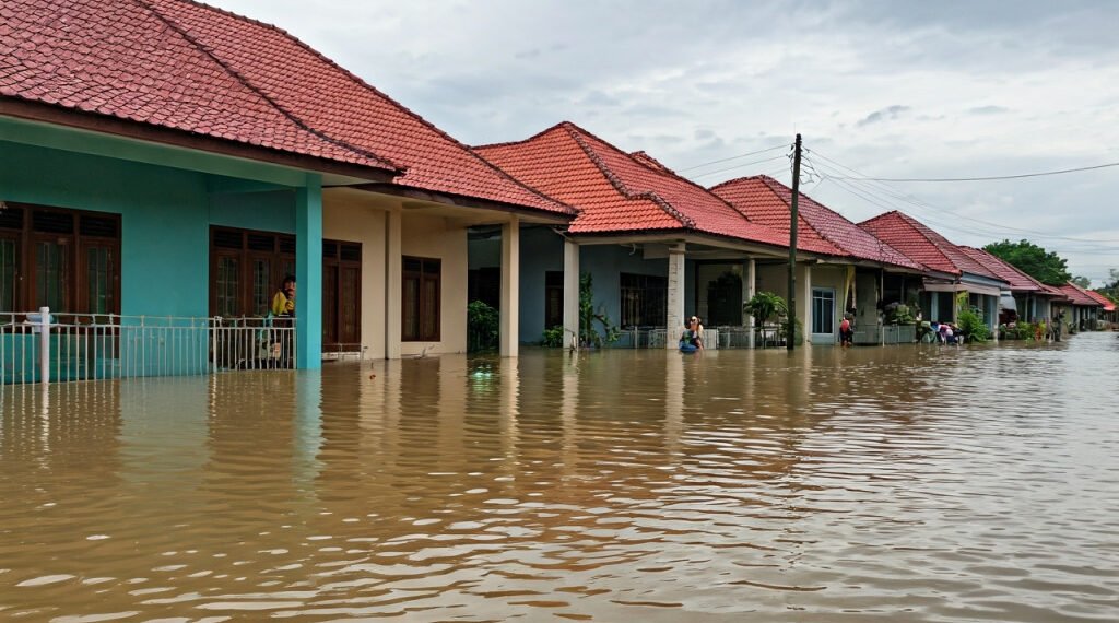 Banjir 50 cm Kembali Lumpuhkan BTN Mutiara Permai Gowa, Akses Jalan Terputus