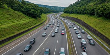 H+2 Lebaran: Arus Kendaraan Menuju Puncak Padat Merayap, Sistem One Way Diberlakukan