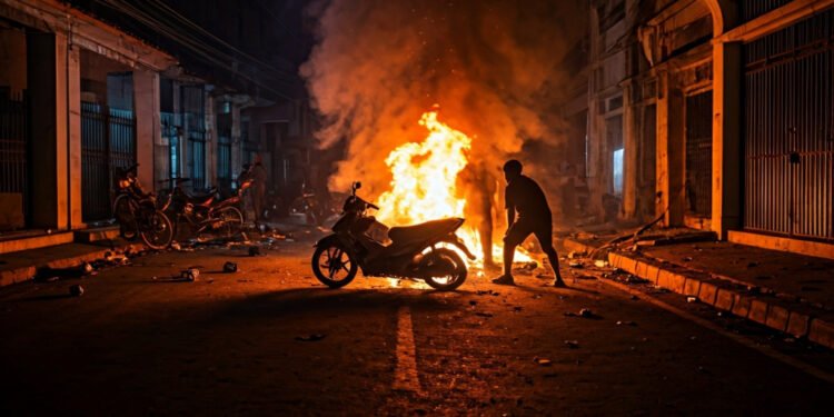 Tawuran Maut di Makassar: Dua Pemuda Luka Parah, Motor Dibakar Massa Akibat Dendam Lama - Featured