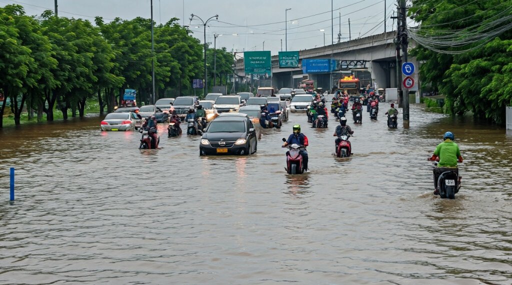 Banjir 80 Cm Lumpuhkan Akses Tol Puri, Jakarta Barat: Kemacetan Parah dan Penanganan Darurat