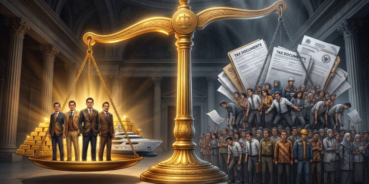 Pajak Kekayaan 2%: Solusi Rasional Mengurai Ketimpangan Rp4.651 Triliun Milik Oligarki Pajak Kekayaan 2%: Solusi Rasional Mengurai Ketimpangan Rp4.651 Triliun Milik Oligarki - Featured