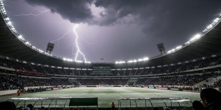 Hujan Es dan Petir Gemparkan Stadion Azteca, Laga Meksiko vs Inggris di Piala Dunia 2026 Terancam Ditunda Hujan Es dan Petir Gemparkan Stadion Azteca, Laga Meksiko vs Inggris di Piala Dunia 2026 Terancam Ditunda - Featured