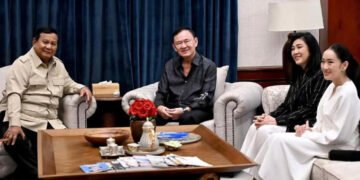 Prabowo Subianto Bertemu Thaksin Shinawatra di Jakarta, Bahas Dinamika Global