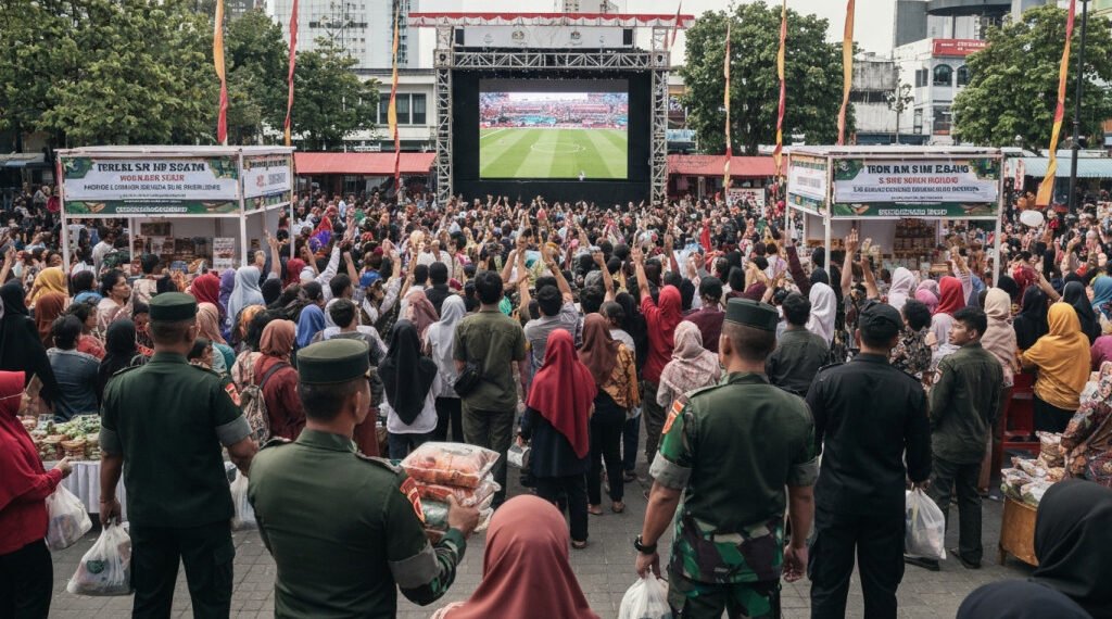 Kodam XIV/Hasanuddin Padukan Bakti Sosial dan Nobar Piala Dunia 2026 di Makassar: Semarak Kebersamaan dan Pemberdayaan