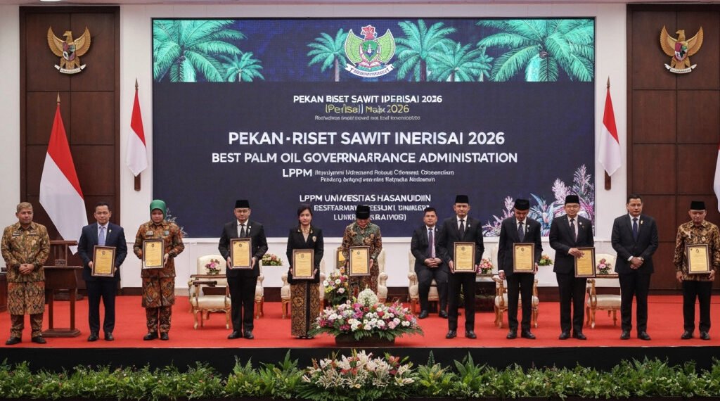 LPPM Unhas Dianugerahi Pengelola Riset Sawit Terbaik oleh BPDP di Perisai 2026