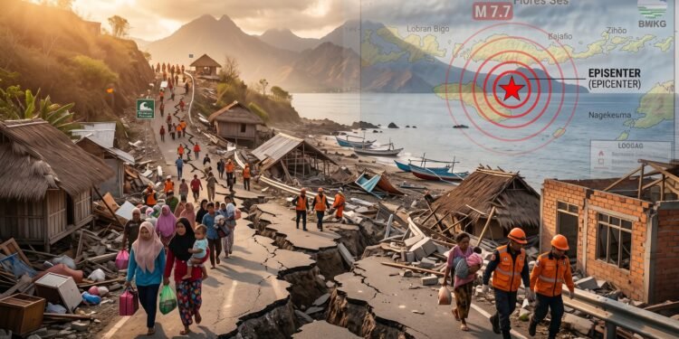 Gempa Bumi 15 Agustus 2026: M7,7 Guncang NTT, Ratusan Aftershock & Gempa M6,4 di Simalungun - Featured