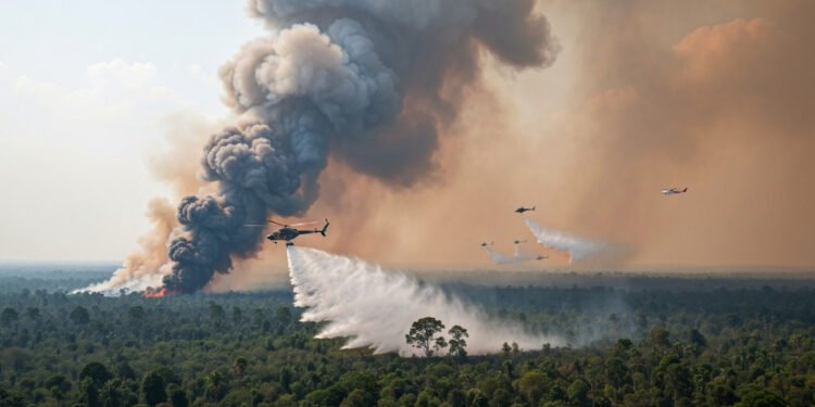 El Nino Mengganas: 107 Ribu Hektare Hutan Terbakar, Ribuan Armada Udara Dikerahkan El Nino Mengganas: 107 Ribu Hektare Hutan Terbakar, Ribuan Armada Udara Dikerahkan - Featured