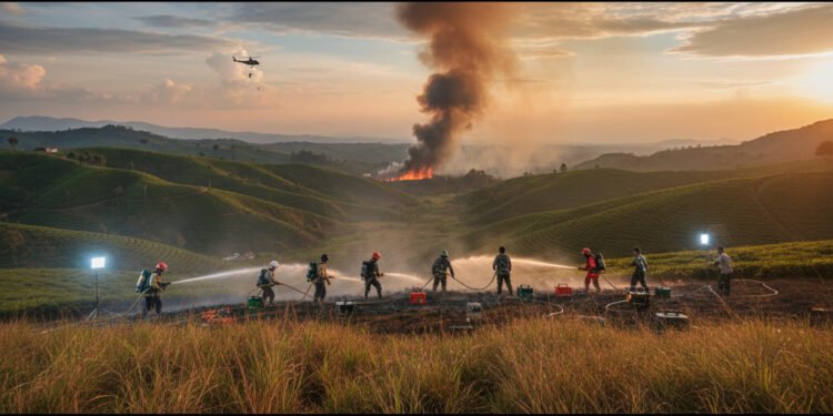 1,5 Hektare Hutan di Malino Gowa Terbakar, Petugas Gabungan Berhasil Lakukan Pemadaman - Featured