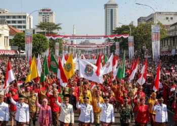Defile Akrab 1.157 Peserta MTQ VIII KORPRI Nasional 2026 Ramaikan Makassar
