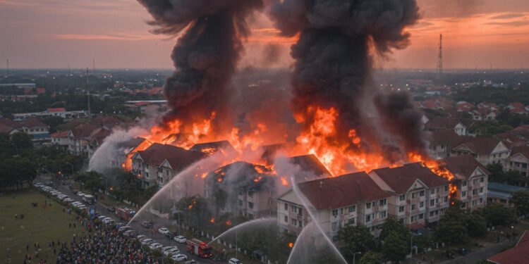 Kebakaran Asrama TNI Mattoanging Makassar: 19 KK Terdampak, Api Diduga Berasal dari Dapur Kebakaran Asrama TNI Mattoanging Makassar: 19 KK Terdampak, Api Diduga Berasal dari Dapur - Featured